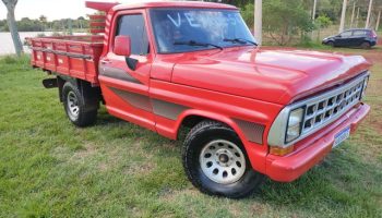 Ford F1000 diesel carroceria de madeira 1983